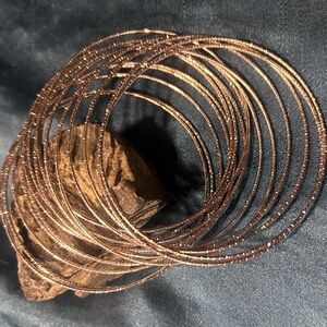 Fun Silver-tone Bangle set